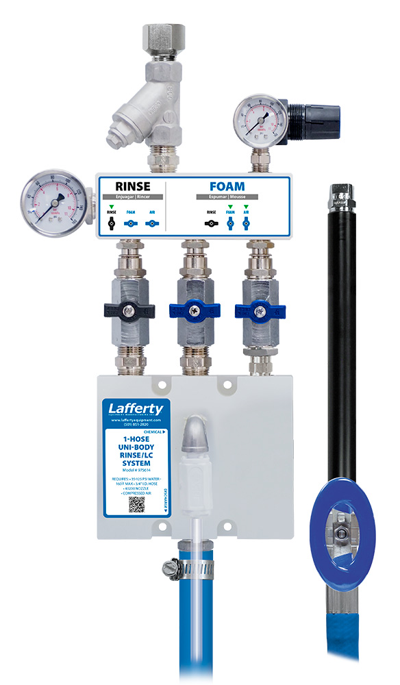 Lafferty 1-Hose Uni-Body Rinse / LC Foam System (image for) Lafferty 1-Hose Uni-Body Rinse / LC Foam System