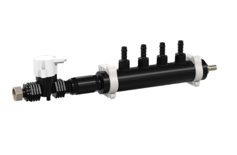 Brightwell Nexus Manifold, 4-Way, 3/8" Inlets, 3/8" Barb Connect Outlets (image for) Brightwell Nexus Manifold, 4-Way, 3/8" Inlets, 3/8" Barb Connect Outlets