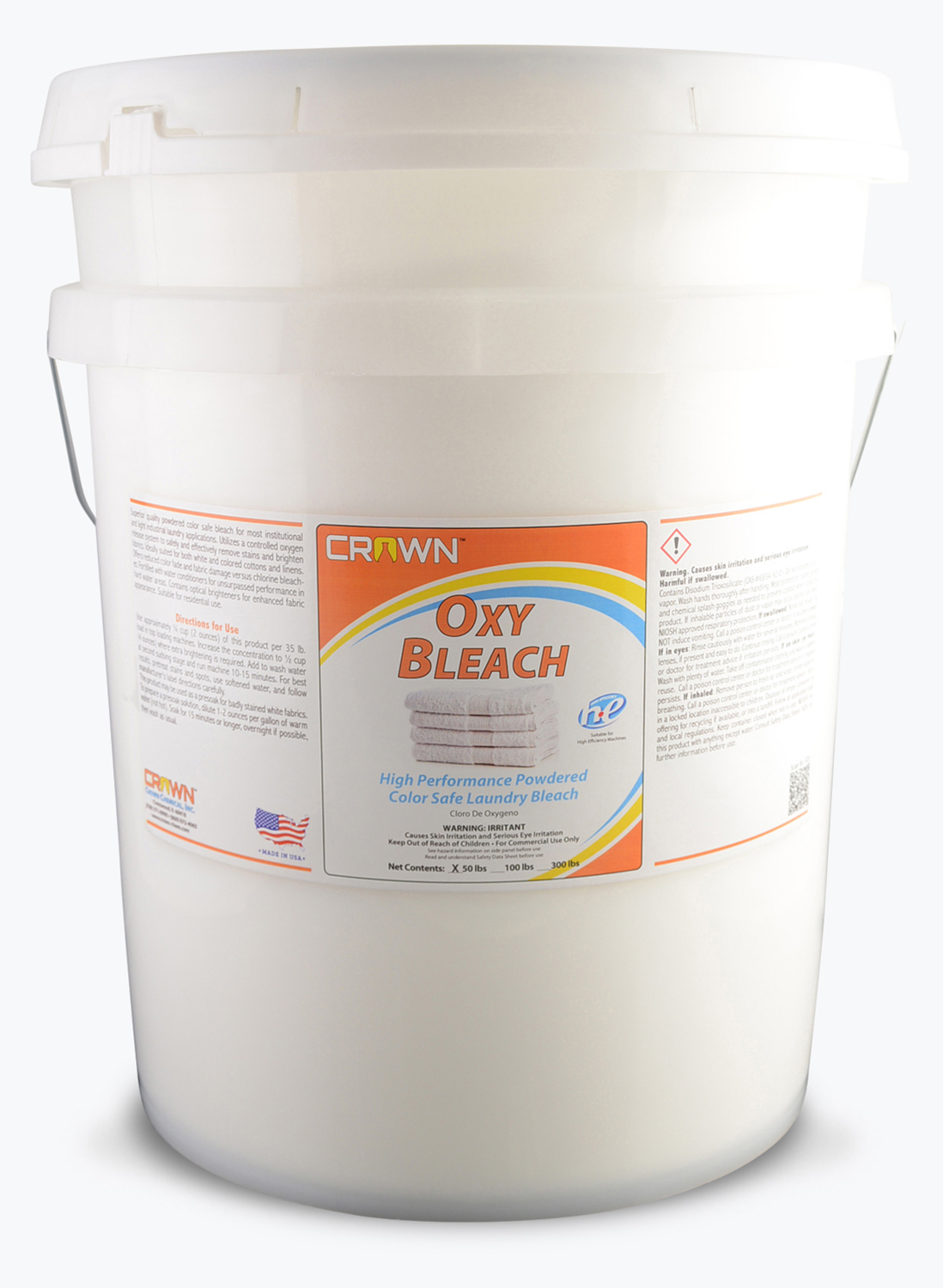 Oxy Bleach- Powdered Color Safe Laundry Bleach, 50 lbs pail (image for) Oxy Bleach- Powdered Color Safe Laundry Bleach, 50 lbs pail