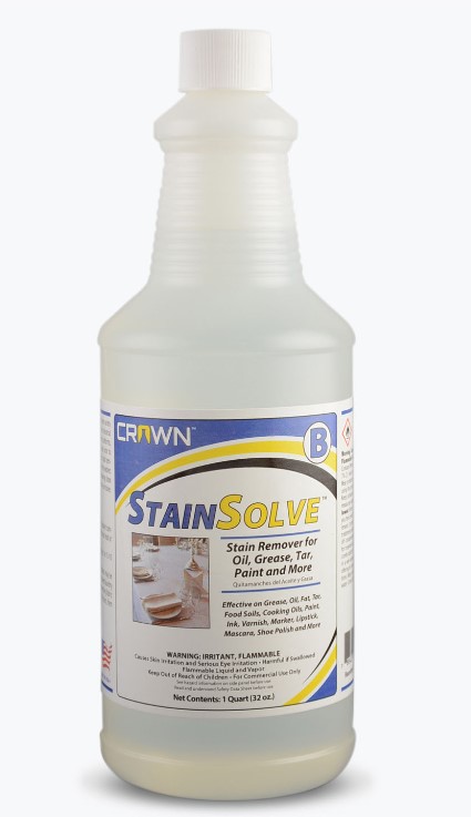StainSolve B, Stain Remover for Grease and Oil-Based Stains, 1 QT (image for) StainSolve B, Stain Remover for Grease and Oil-Based Stains, 1 QT